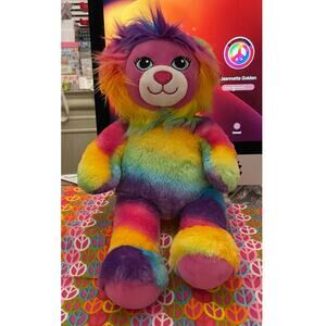 Build-A-Bear Color Craze Rainbow Lion 17" Plush Stuffed Animal